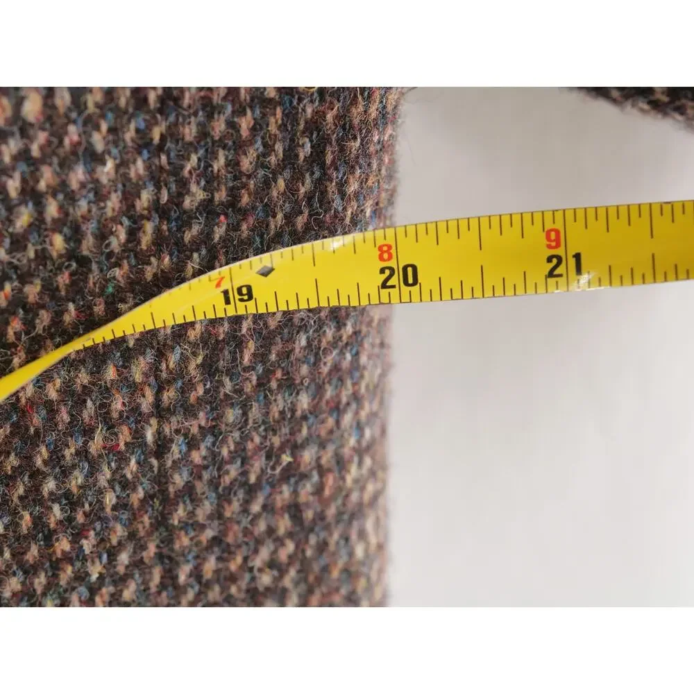 Harris Tweed Men's 38R Brown Multi Wool Tweed Blazer Sport Coat Tailored USA